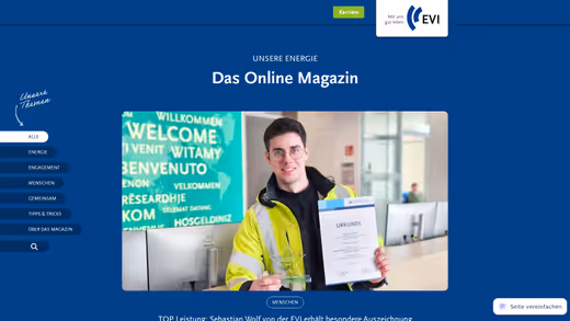 EVI Energieversorgung Hildesheim Website