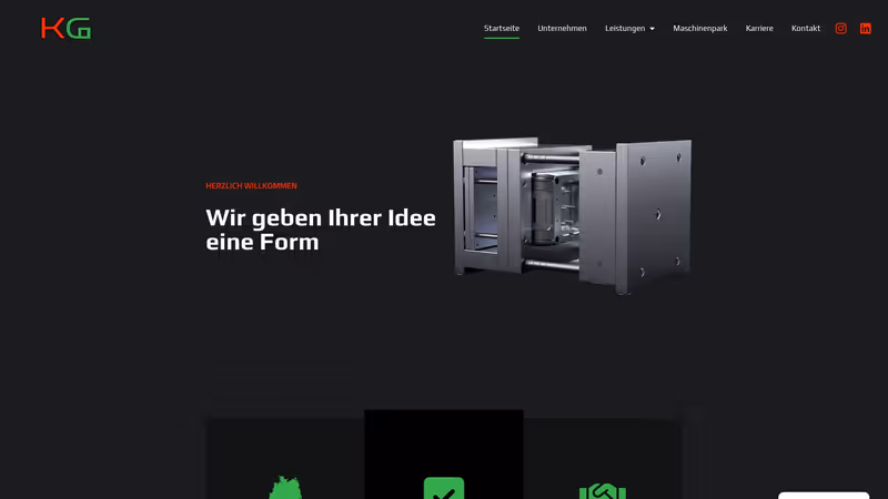 Screenshot der Website von Klüchner & Geruschke
